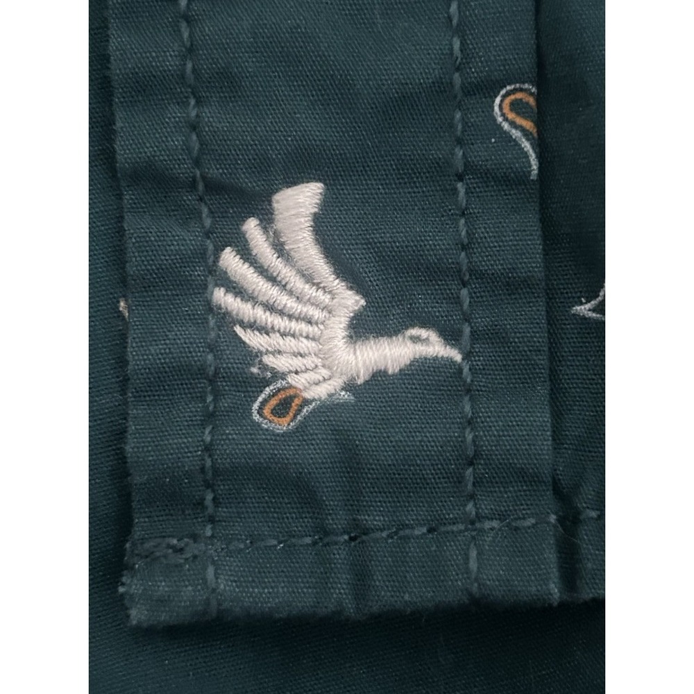 Cody James Men's XL Authentic Western Dark Green Short Sleeve Pearl Snap Shirt - Picture 8 of 14